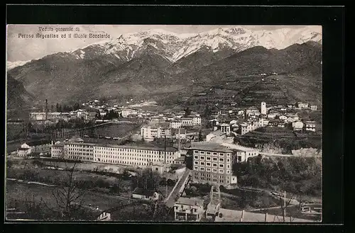 AK Perosa Argentina ed il Monte Bocciarda, Veduta generale