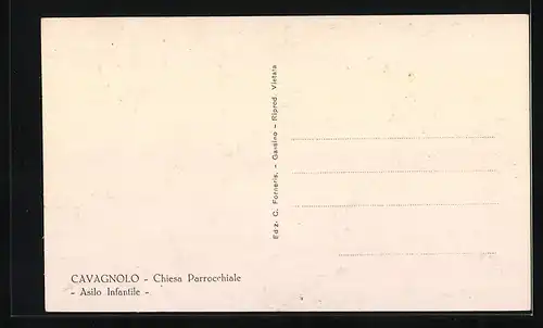 AK Cavagnolo, Chiesa Parrocchiale, Asile Infantile