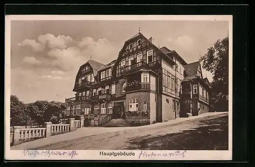 AK Wernigerode a. H., das Erholungsheim Küsters Camp, vor dem hauptgebäude