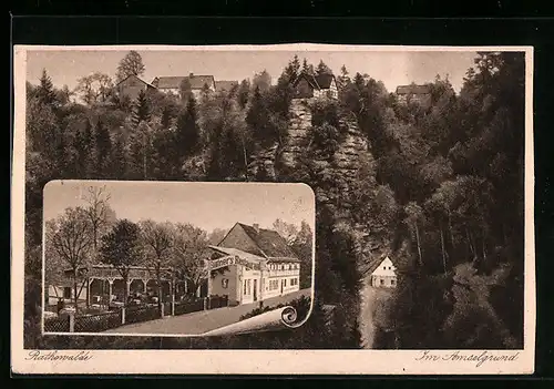 AK Rathewalde i. sächs. Schweiz, Büttners Restaurant im Amselgrund