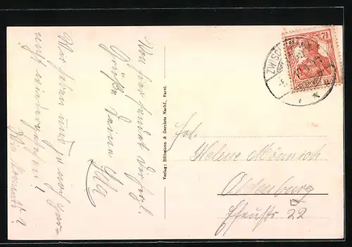 AK Dreibergen am Zwischenahner Meer, kleines Segelboot Pirat am Ufer, Parkanlagen