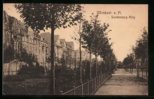 AK Offenbach a. M., Stadtvillen am Starkenburg-Ring