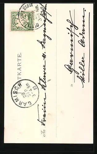 AK Mainsondheim, auf einem Innenhof