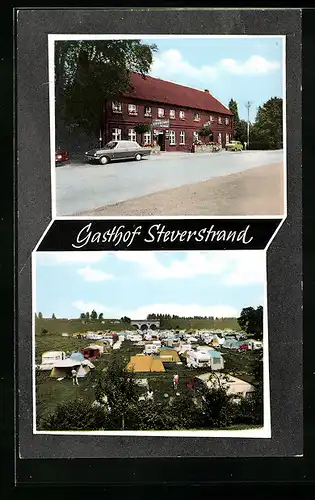 AK Olfen i. Westf., Gasthof Steverstrand, der Zeltplatz