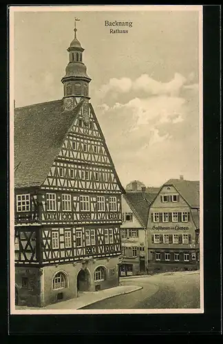 AK Backnang, Blick auf das Rathaus