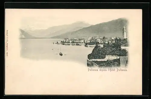 AK Pallanza, Lago Maggiore, depuis l`Hotel Pallanza