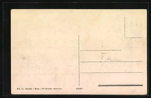 AK Susa, Panoramaansicht der Stadt, Blick zur Kirche