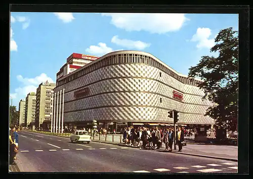 AK Leipzig, Warenhaus Konsument am Brühl, Aussenansicht