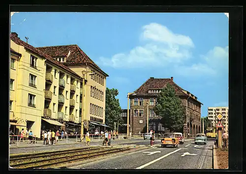 AK Nordhausen, Blick in die Rautenstrasse