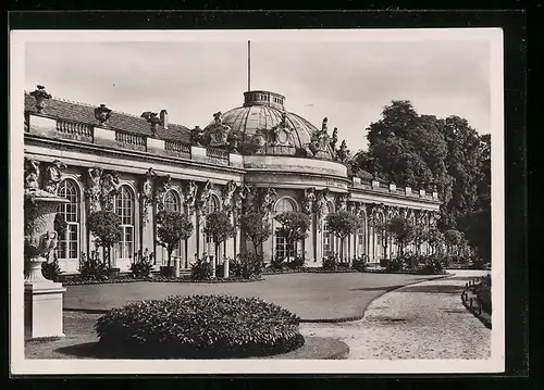 Foto-AK Deutscher Kunstverlag, Nr. P 21: Potsdam, Schloss Sanssouci, Gartenseite
