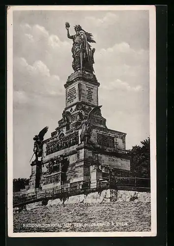 AK National-Denkmal auf dem Niederwald a. Rhein