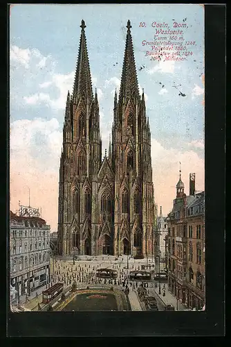 AK Köln, Dom, Westseite