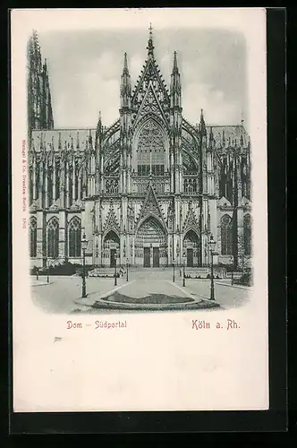 AK Köln a. Rh., Dom, Südportal