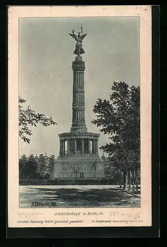 Künstler-AK Berlin, Siegessäule