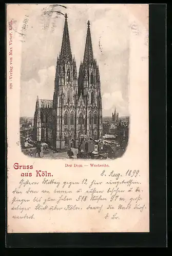 AK Köln, Der Dom, Westseite