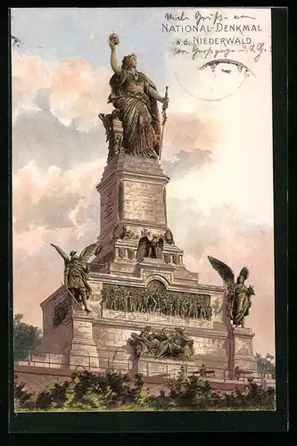 AK National-Denkmal auf dem Niederwald