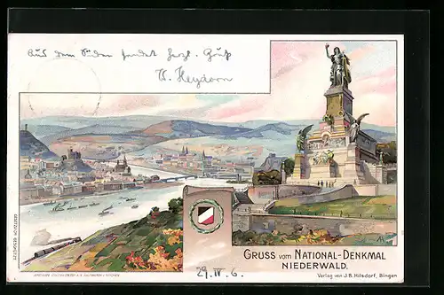 AK National-Denkmal Niederwald