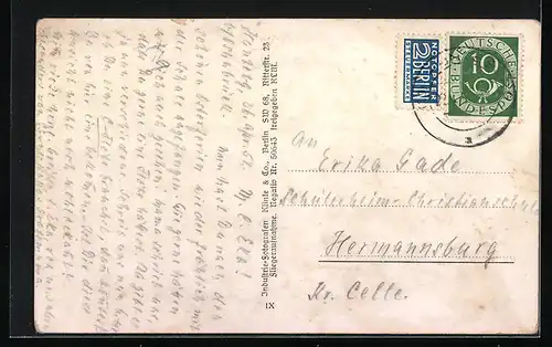 AK Wrisbergholzen /Kr. Alfeld, Ortspartie mit Kirche