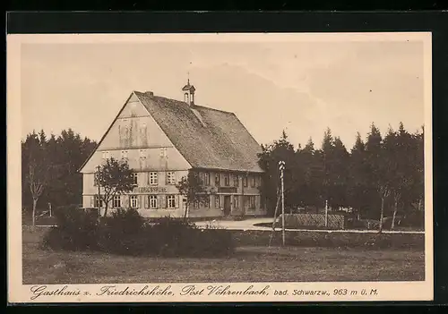 AK Vöhrenbach /Bad. Schwarzw., Gasthaus zur Friedrichshöhe