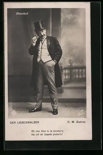 AK Glawatsch in der Operette Der Lebeswalzer