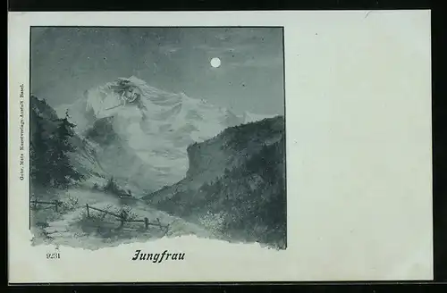AK Jungfrau, Berg mit Gesicht, Berggesichter