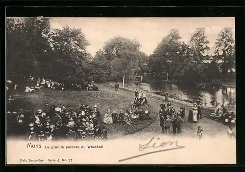 AK Mons, La grande pelouse au Wauxhall