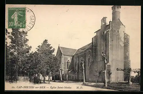 AK Cap-Breton-sur-Mer, Église Saint-Nicolas