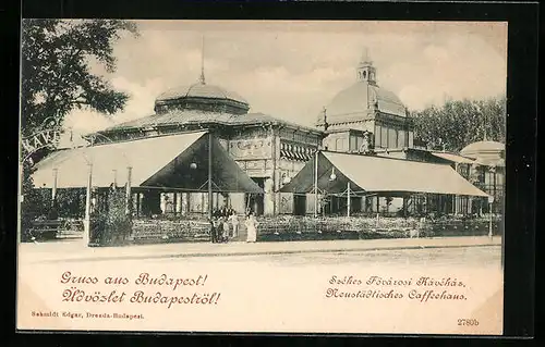 AK Budapest, Neustädtisches Kaffeehaus