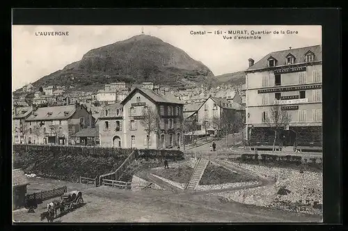 AK Murat, L`Auvergne, Quartier de la Gare, Vue d`ensemble
