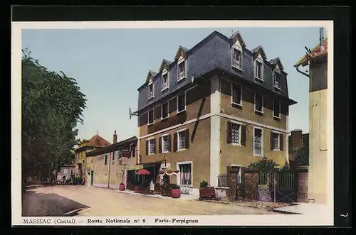 AK Massiac, Grand Hotel de la Poste, Route Nationale No 9
