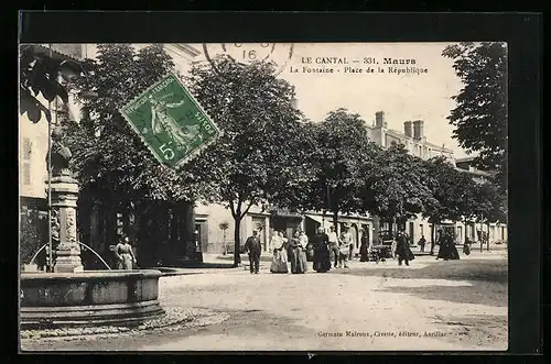 AK Maurs, La Fontaine, Place de la République