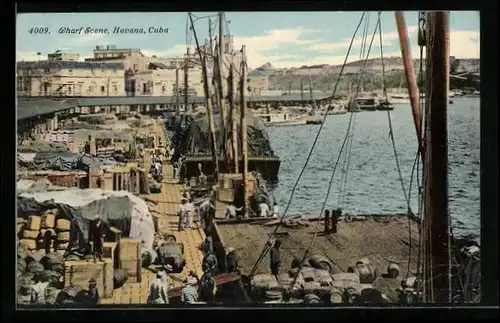AK Havana, Wharf Scene