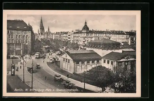 AK Berlin, Wittenberg-Platz und Tauentzienstrasse