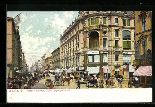 AK Berlin, Friedrichstrasse Ecke Leipzigerstrasse