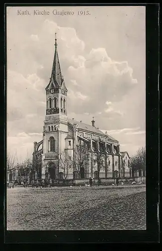 AK Grajewo, Katholische Kirche 1915