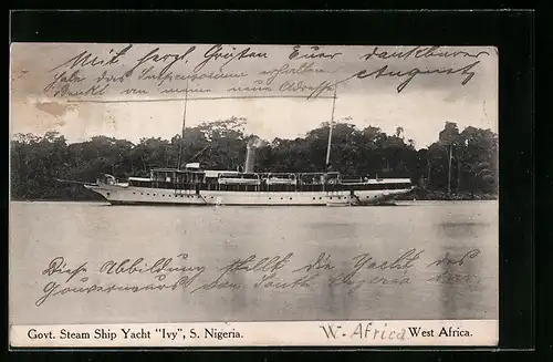AK Govt. Steam Ship Yacht Ivy