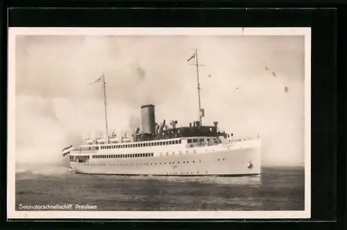 AK Seemotorschnellschiff Preussen auf See
