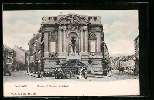 AK Verviers, Monument Ortmans-Hauzeur