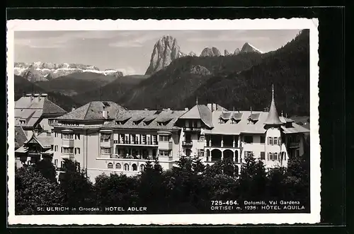 AK St. Ulrich in Groeden, Hotel Adler