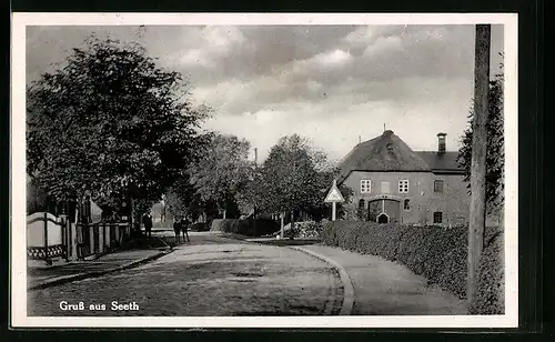 AK Seeth, Strassenpartie mit einem Haus