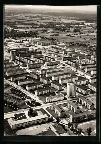 AK Lübbenau, Ortsansicht aus der Vogelschau