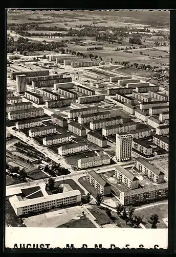 AK Lübbenau, Die Neustadt aus der Vogelschau