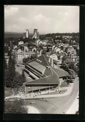 AK Oberhof /Thür. Wald, Blick vom FDGB-Erholungsheim Rennsteig