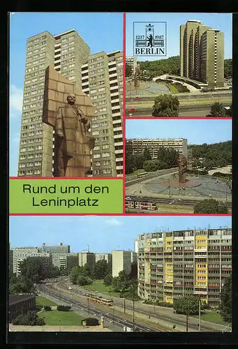AK Berlin, Ortsansichten rund um den Leninplatz