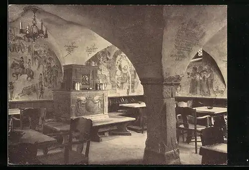 AK Saalfeld, Die Churfürstenkeller, Hotel Anker