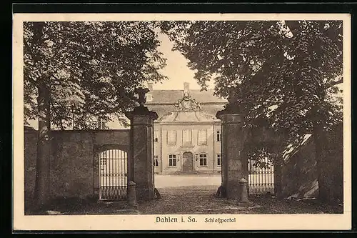 AK Dahlen i. Sa., Ansicht Schlossportal