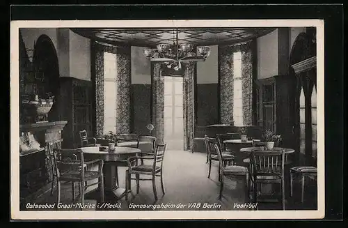 AK Graal-Müritz i. Meckl., Genesungsheim der VAB Berlin, Vestibül