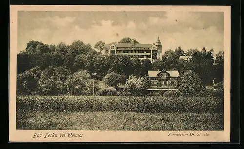 AK Bad Berka bei Weimar, Sanatorium Dr. Starcke
