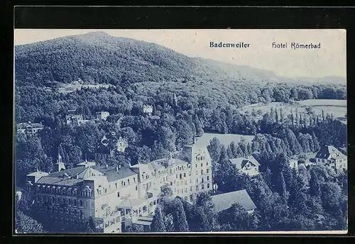 AK Badenweiler, Hotel Römerbad