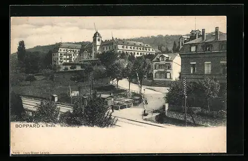 AK Boppard a. Rhein, Blick zum Hotel Marienberg